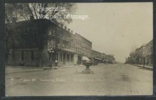 Sharp Iowa IA Anamosa RPPC C 1912 Main Street Looking East Hotel 