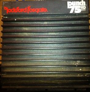 Rockford Fosgate Punch 75HD 75 Amp Old School Amplifier