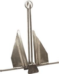   Plated Steel Slip Ring Anchor by Boatersports Boat Anchor 50356