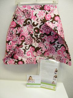 Amy Coe Baby Sling L/ XL Pink Brown Pocket Excellent Flower By the 