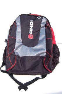 AND1 Backpack Black Red Grey  iPod CD Player BNWT