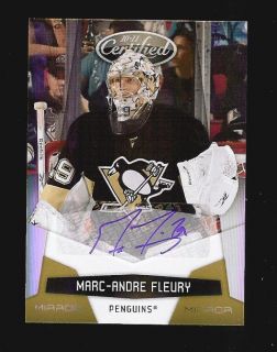 117 Certified Mirror Gold Auto Marc Andre Fleury 21 25