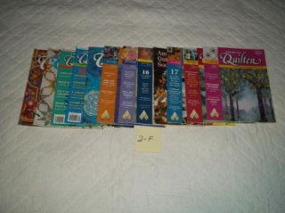 Vintage 2F Lot American Quilter Magazines All Different Quilt 