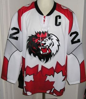Marc Andre Cliche Manchester Monarchs Canadian Heritage game worn used 