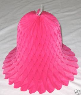 Pink 12 Honeycomb Waffle Paper Tissue Paper Bell