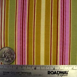 Amy Butler Lotus Oxford Stripe Mustard Quilt Fabric Yd