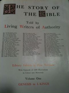 HOLY BIBLE IN STORY GUTENBURG BINDING MASTER ARTISTS 4 VOL SET