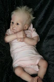 Reborn Baby Doll Cheyenne by Angela Harris new allergy free silk hair