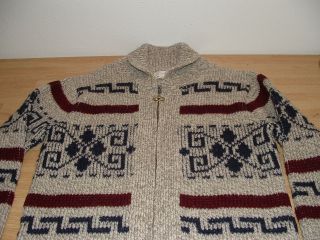 Vintage Pendleton Cowichan The Dude Big Lebowski Cardigan Sweater Sz L 