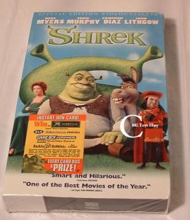 DreamWorks SHREK VHS Special Edition Bonus CD Home For The Holidays 