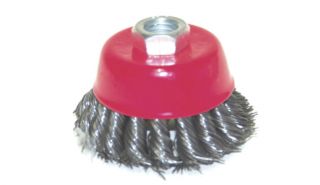   Cup Wire Brush 5 8 H D Twisted Wire Fits Most Angle Grinders