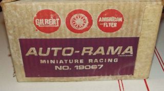   Gilbert American Flyer Auto Rama Miniature Racing Set Ford Hot Rod Car