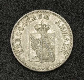 1851, German States, Anhalt Bernburg. Silver 1 Groschen Coin.