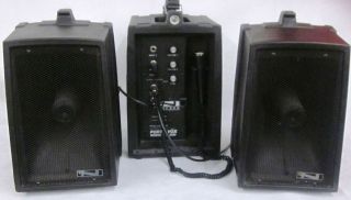 Anchor Audio Porta Vox PA 500 Portable Audio PA System w/ Mic and Two 