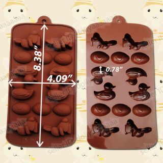   Animal Shape Silicone Chocolate Cake Jelly Muffin Cookie Tray Mold Pan