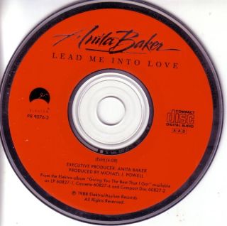 Anita Baker Lead Me Into Love RARE Edit Promo CD Single