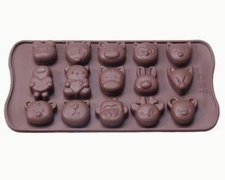 30 Animal Shapes Cake Chocolate Soap Candy Jelly Ice Cubes Tray Mold 