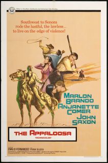 The Appaloosa 1966 Original Movie Poster Marlon Brando