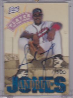 Andruw Jones 1996 Player of The Year Autograph 1 500 One of One