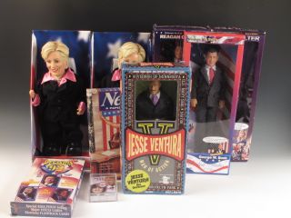 Collection Political Collectibles Dolls Action Figures Hillary Bill 