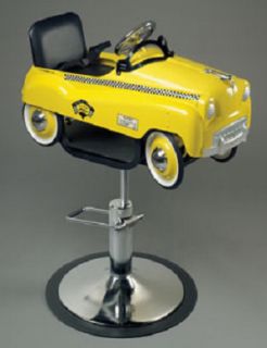 Pibbs 1806 Kids Barber or Salon Hair Cutting Chair  Taxi Cab  Pedal 