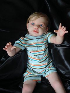 Reborn Toddler Boy Caden, Andres by Jannie de Lange, OOAK, Doll