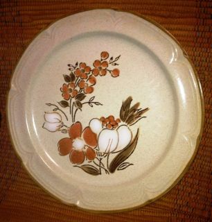 Hearthside Baroque Autumn Fair Vtg Dinner Plate Japan Stoneware Flower 