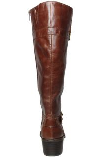 Anne Klein Womens Boots Edith Dark Brown Leather Sz 11 M