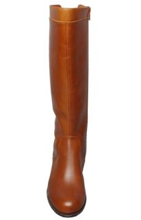 Anne Klein Womens Boots Keera Light Brown Leather Sz 8 M