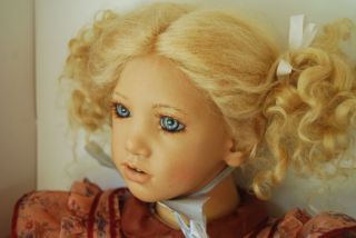 ANNETTE HIMSTEDT German Collectible Doll, 1996 Lina, EXCELLENT