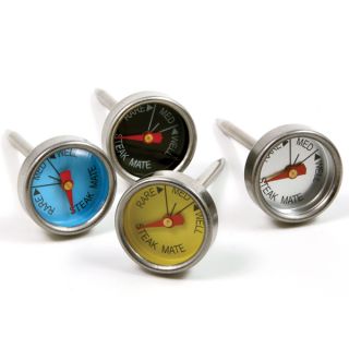New Set of 4 Mini Steak Thermometer BBQ Buttons for Custom Grilling 