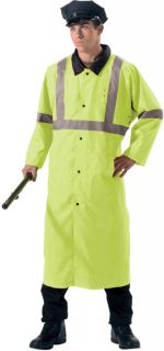ANSI Safety Green 3 Reversible High Visibility Reflective Raincoat 