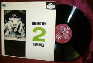 Beethoven Symph 2 Ansermet LP London Mono Ansermet Ffrr