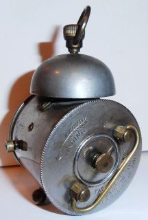 this listing is for a antique miniature ansonia bee alarm clock