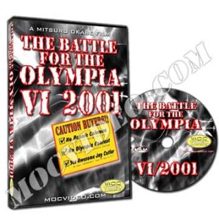 Battle for The Olympia 2001 DVD Bodybuilding Mr Olympia Ifbb NPC Jay 