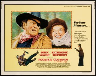 Rooster Cogburn 1975 Original U s Half Sheet Movie Poster