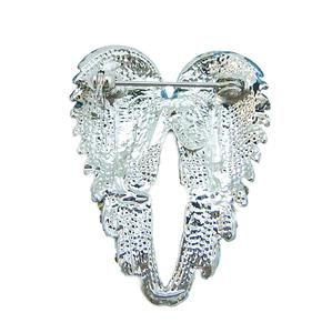 Stunning Angel Wing Brooch Pin Blue Swarovski Crystal 10 Items Free 
