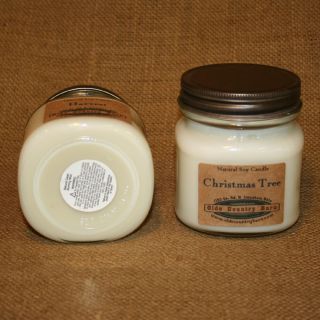 Our candle jars are 8 ounce square mason jars. The corners are rounded 