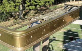 Solid Brass Fireplace Fender Antique Home Sweet Home