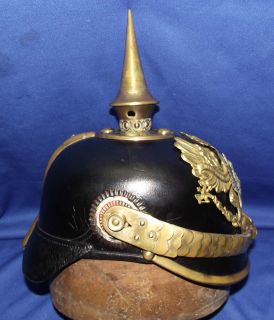 Genuine Pickelhaube Infanterie Regiment Anhalt Helmet