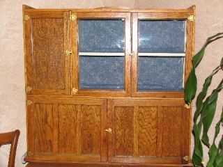 Antique Oak kitchen Wilson Hoosier Cabinet Look Great in your Home 