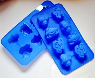 Silicone 8 Animals Cake Chocolate Jelly Ice Cookie Mold Mould Pan 3077 