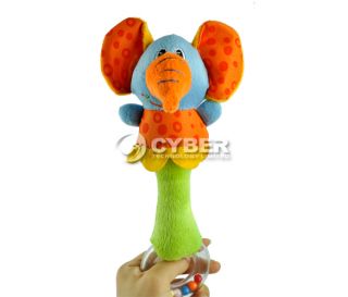Lovely Soft Hand bells Animal Model Long Handbell Developmental Toy