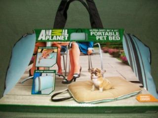 Animal Planet Portable Pet Bed Built in Zipperd Pouch