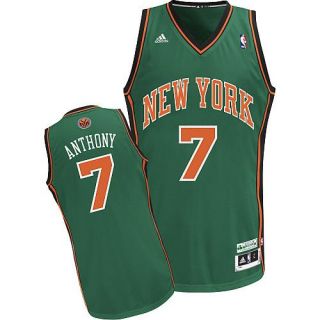 Carmelo Anthony NY Knicks St Patricks Day Adidas Swingman Jersey Mens 