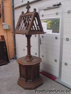 RARE Antique French Gothic Music Stand 07BE318