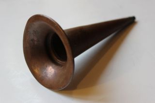 Antique Vintage 8 Solid Brass Edison Phonograph Witch Hat Cylinder 