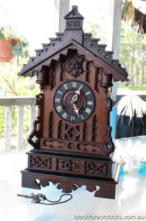 Antique Gothic Bracket Cuckoo Clock Circa 1880