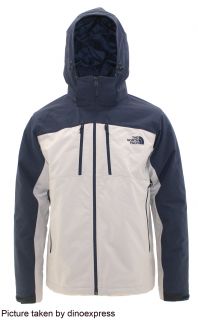 New The North Face Mens Apex Elevation Insulated Jacket Grey Blue Sz M 