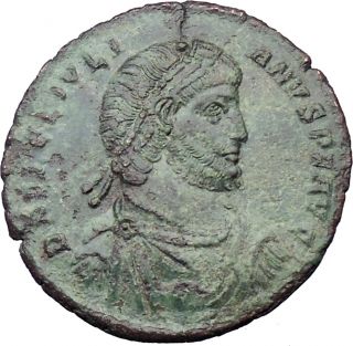 Julian II Apostate 360AD Huge RARE Ancient Roman Coin Bull 
